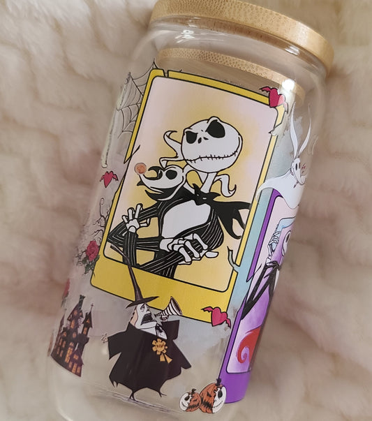 Tarot Card Nightmare 16oz Glass Tumbler