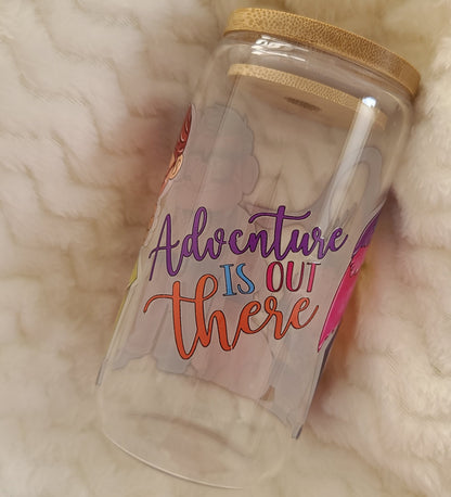 Adventure is Out There 16oz Glass Tumbler