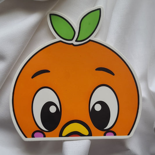 Peeper Orange Bird Decal