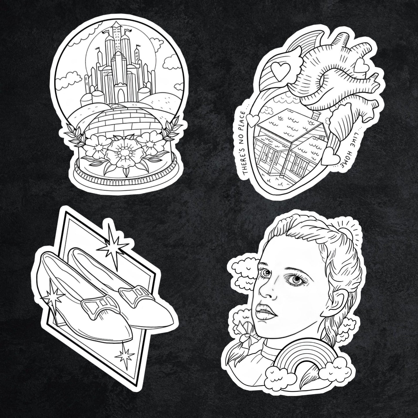 No Place Like Home - XL You Color Sticker Set