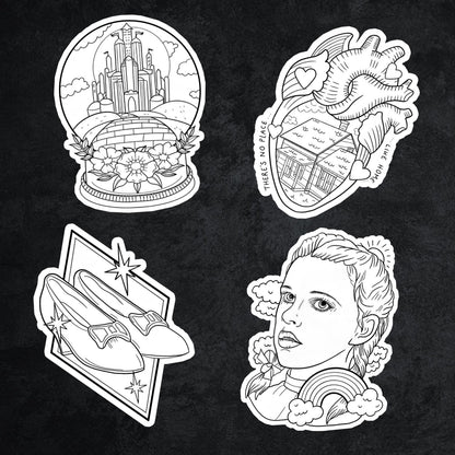 No Place Like Home - XL You Color Sticker Set